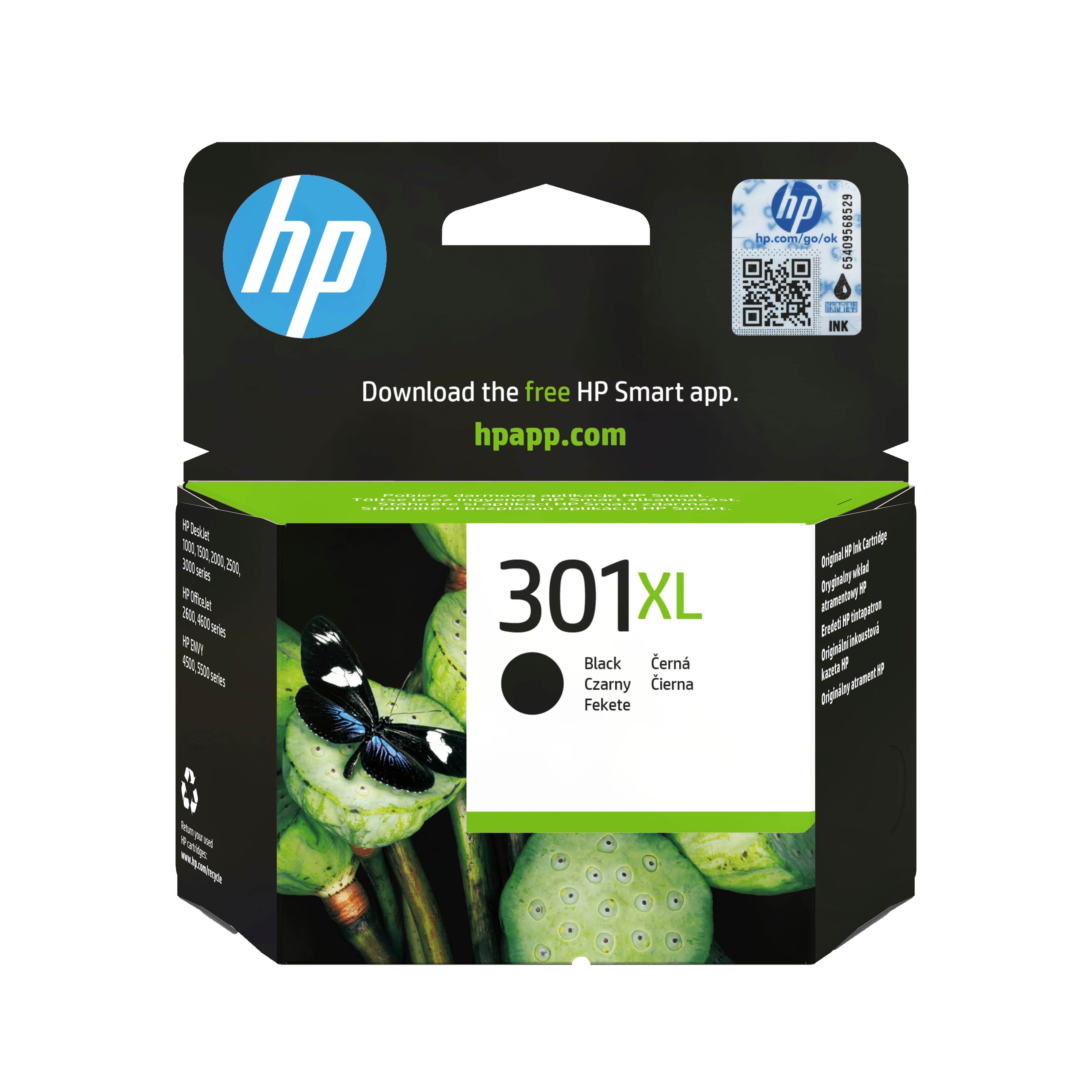 301 XL NOIR HP BLISTER ALARMÉ