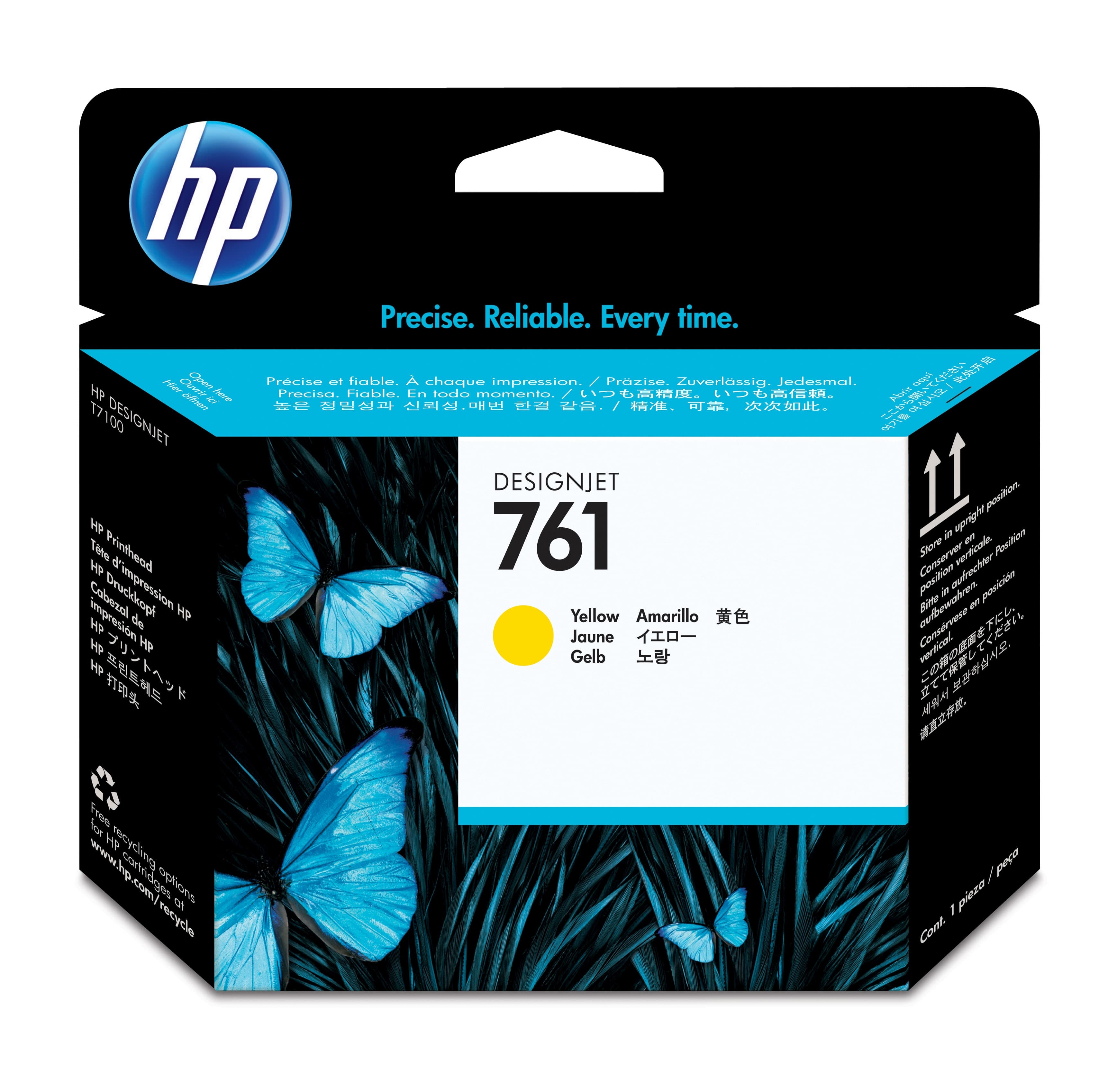 HP 761 - JAUNE - TÊTE D'IMPRESSION - POUR DESIGNJET T7100, T7200, T7200 PRODUCTION PRINTER