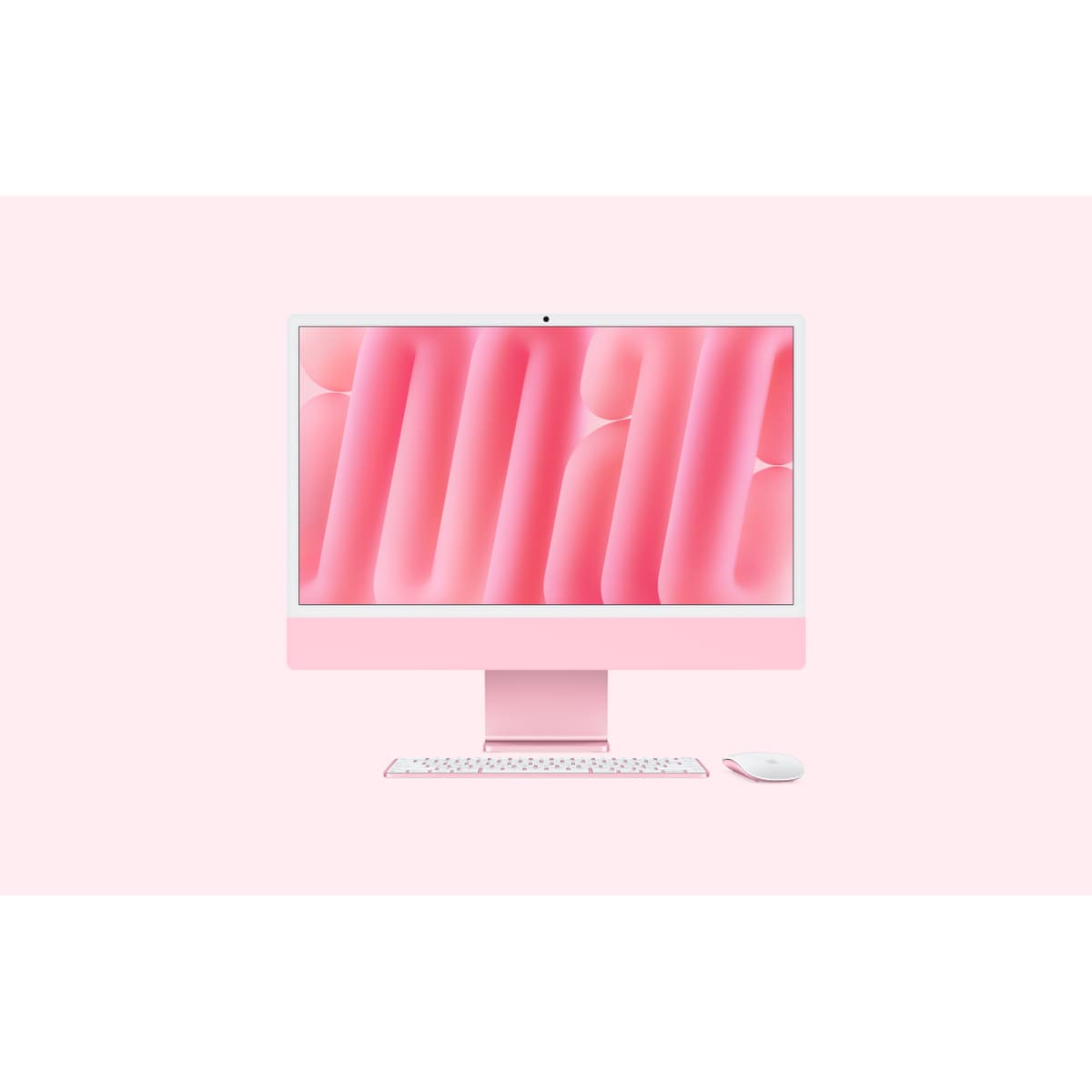 APPLE IMAC WITH 4.5K RETINA DISPLAY - TOUT-EN-UN M4 - RAM 24 GO - SSD 512 GO - APPLE M4 10-CORE - GIGABIT ETHERNET, IEEE 802.11AX (WI-FI 6E), BLUETOOTH 5.3 - MACOS SEQUOIA 15.0 - MONITEUR : LED 24" 4480 X 2520 (4.5K) - CLAVIER : FRANÇAIS - ROSE