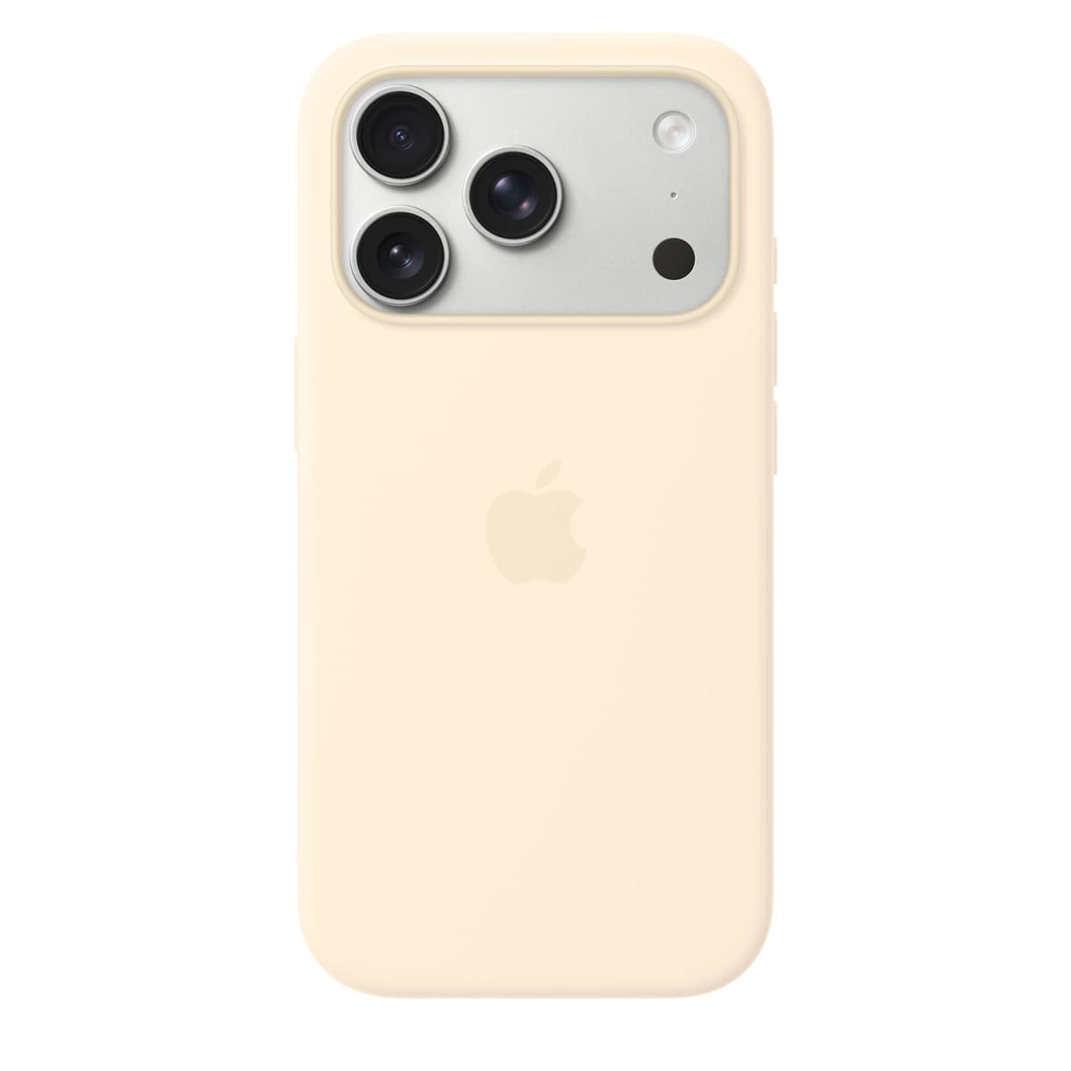 APPLE - BACK COVER POUR TÉLÉPHONE PORTABLE - COMPATIBILITÉ AVEC MAGSAFE - SILICONE - VANILLE - POUR IPHONE 17 PRO