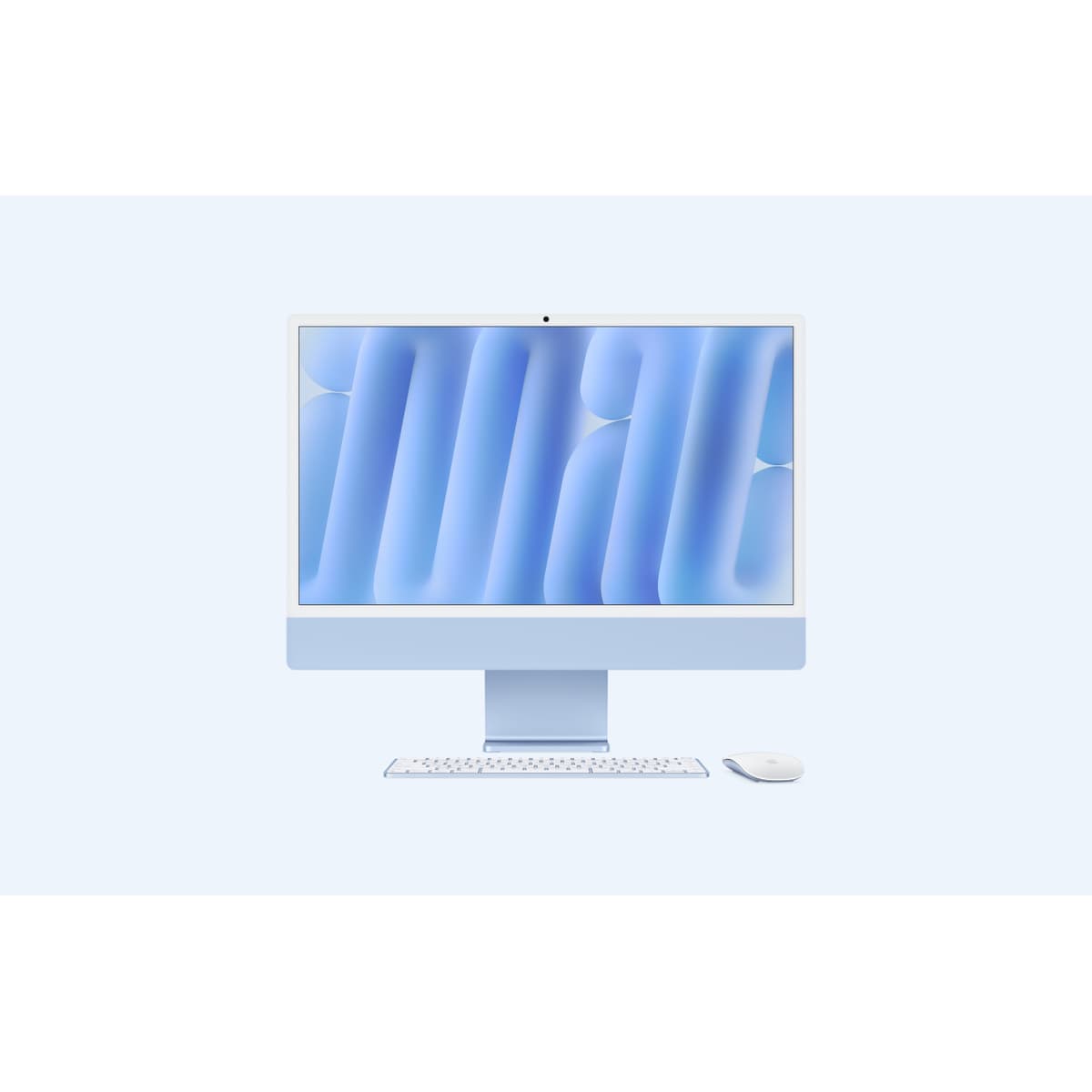 APPLE IMAC WITH 4.5K RETINA DISPLAY - TOUT-EN-UN M4 - RAM 16 GO - SSD 512 GO - APPLE M4 10-CORE - GIGABIT ETHERNET, IEEE 802.11AX (WI-FI 6E), BLUETOOTH 5.3 - MACOS SEQUOIA 15.0 - MONITEUR : LED 24" 4480 X 2520 (4.5K) - CLAVIER : FRANÇAIS - BLEU
