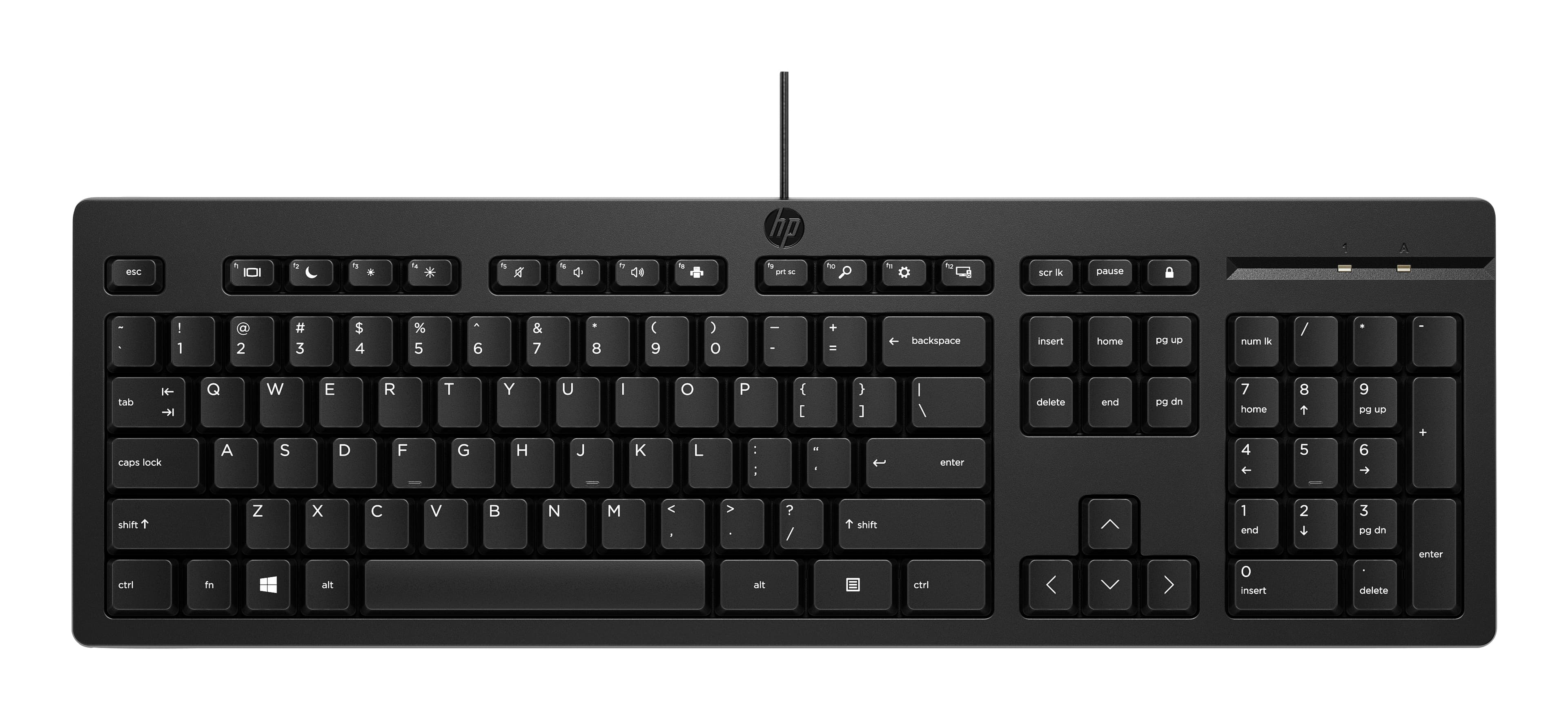 HP 125 G2 - CLAVIER - 100% - FULL SIZE - USB - FRANÇAIS - NOIR
