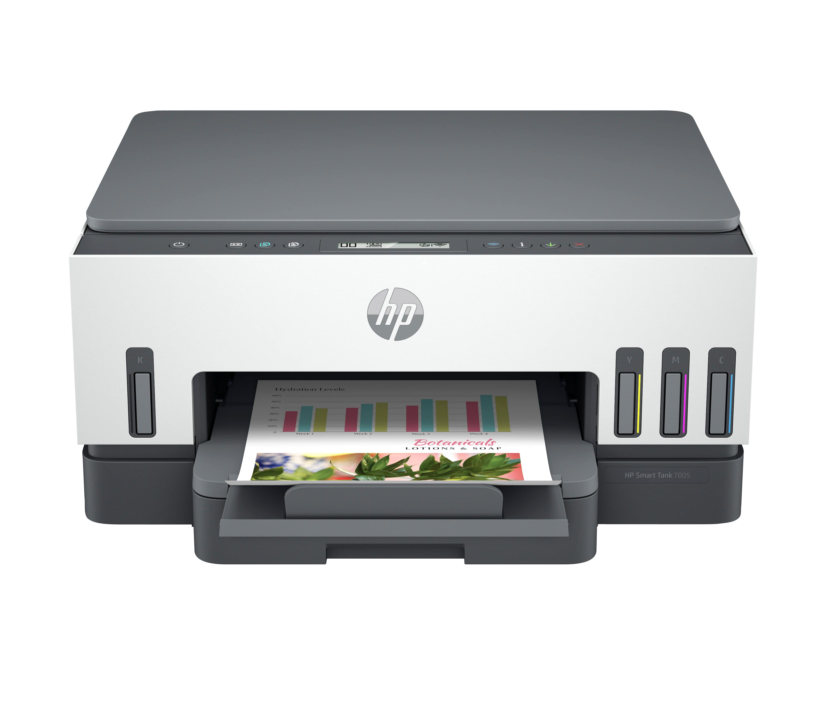 HP SMART TANK 7005 ALL-IN-ONE - IMPRIMANTE MULTIFONCTIONS - COULEUR - JET D'ENCRE - RECHARGEABLE - LETTER A (216 X 279 MM)/A4 (210 X 297 MM) (ORIGINAL) - A4/LEGAL (SUPPORT) - JUSQU'À 15 PPM (IMPRESSION) - 250 FEUILLES - USB 2.0, WI-FI(AC), BLUETOOTH