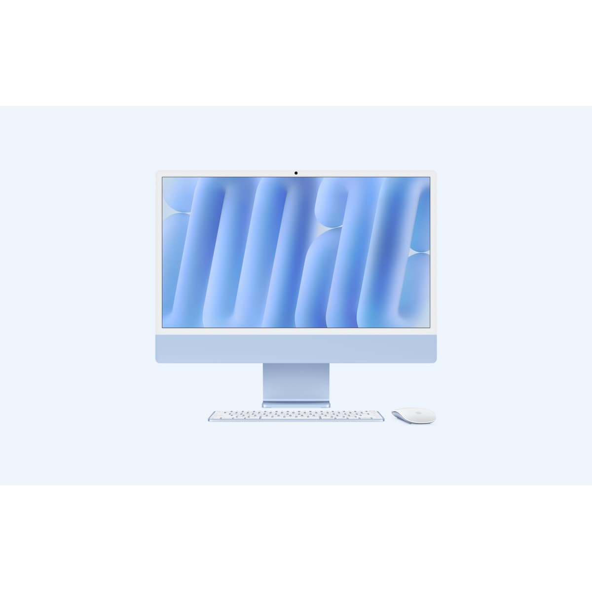APPLE IMAC WITH 4.5K RETINA DISPLAY - TOUT-EN-UN M4 - RAM 16 GO - SSD 256 GO - APPLE M4 10-CORE - GIGABIT ETHERNET, IEEE 802.11AX (WI-FI 6E), BLUETOOTH 5.3 - MACOS SEQUOIA 15.0 - MONITEUR : LED 24" 4480 X 2520 (4.5K) - CLAVIER : FRANÇAIS - BLEU