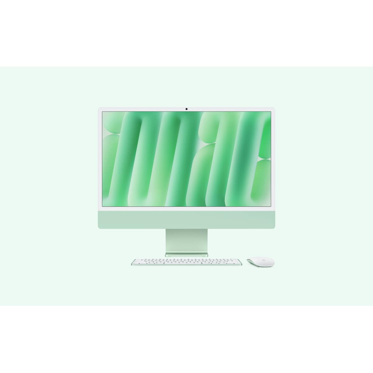 APPLE IMAC WITH 4.5K RETINA DISPLAY - TOUT-EN-UN M4 - RAM 24 GO - SSD 512 GO - APPLE M4 10-CORE - GIGABIT ETHERNET, IEEE 802.11AX (WI-FI 6E), BLUETOOTH 5.3 - MACOS SEQUOIA 15.0 - MONITEUR : LED 24" 4480 X 2520 (4.5K) - CLAVIER : FRANÇAIS - VERT