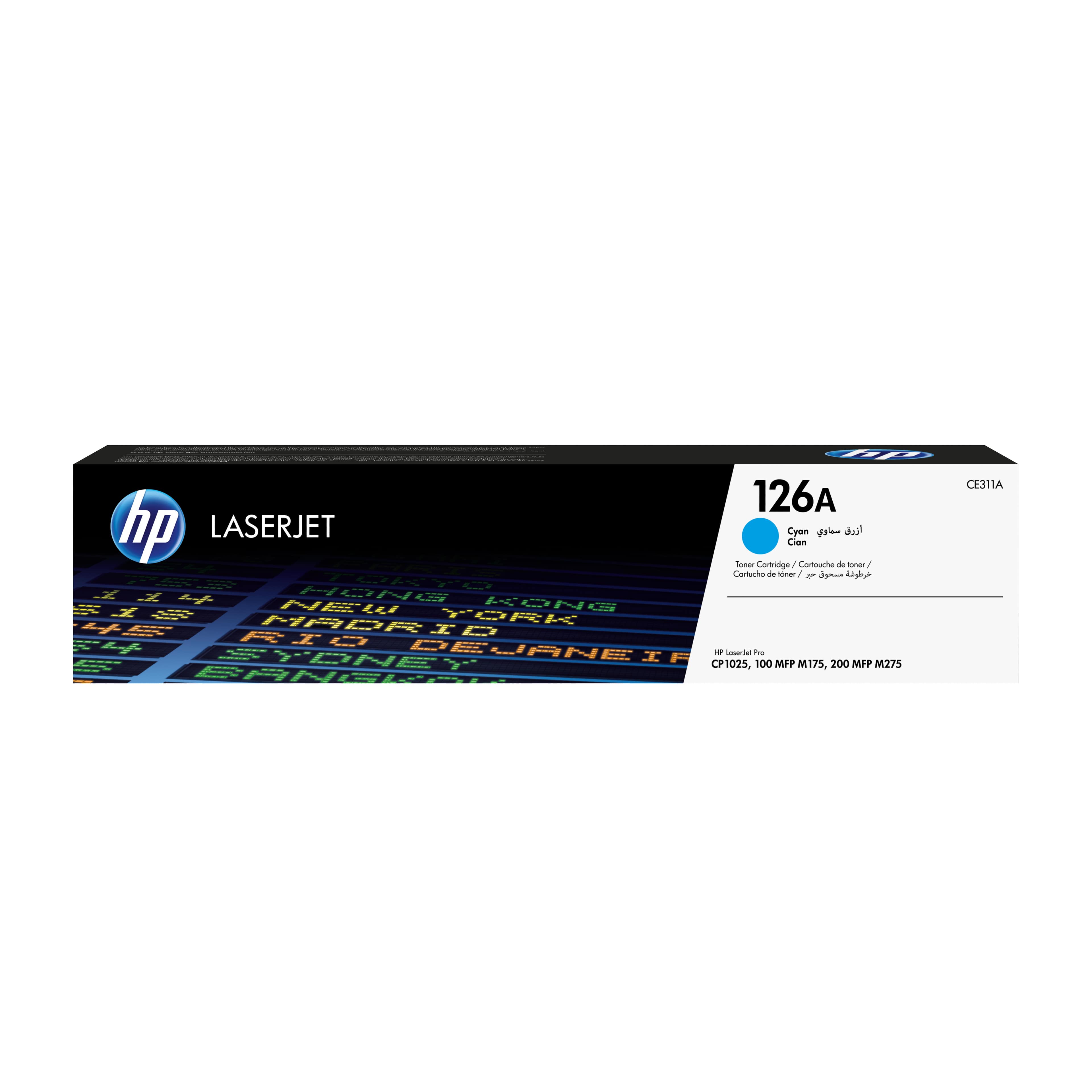 HP 126A - CYAN - ORIGINAL - LASERJET - CARTOUCHE DE TONER (CE311A) - POUR COLOR LASERJET PRO CP1025, LASERJET PRO MFP M175, TOPSHOT LASERJET PRO M275